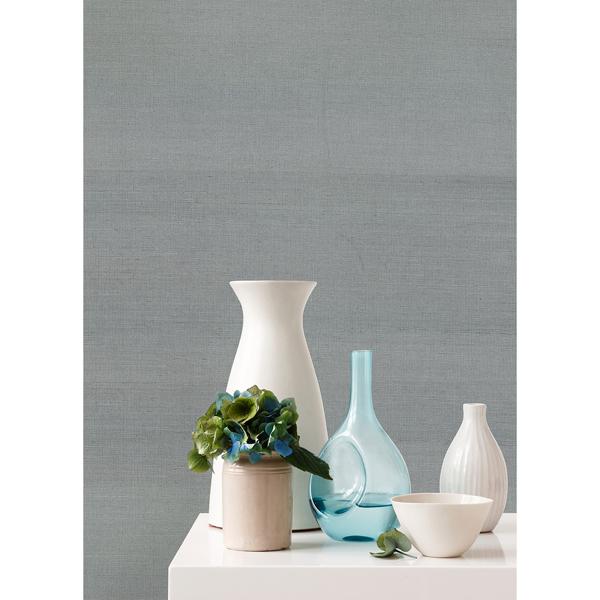 A Street Prints Mirador Light Blue Sisal Grasscloth Wallpaper