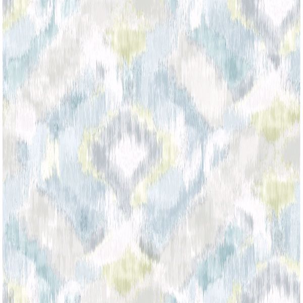 a street prints Mirage Aqua Wallpaper by Sarah Richardson