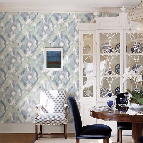 A Street Prints Mirage Denim Wallpaper By Sarah Richardson