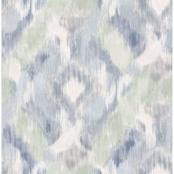 a street prints Mirage Denim Wallpaper by Sarah Richardson