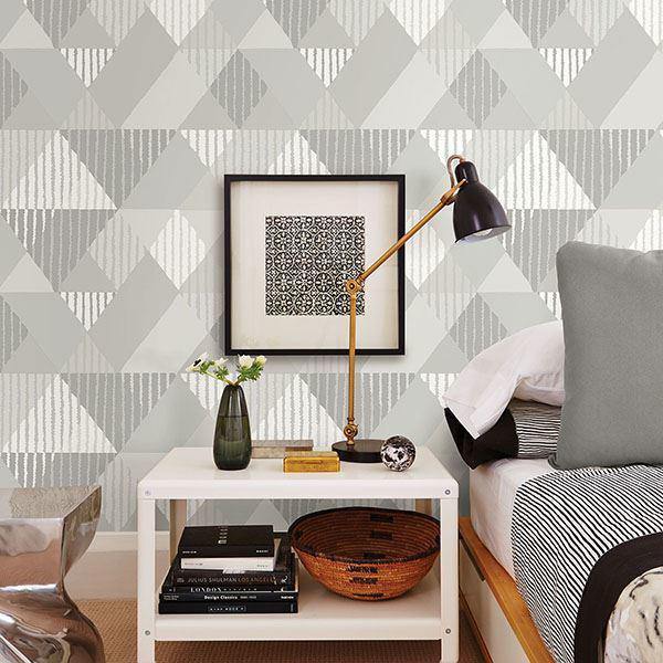 A Street Prints Mod Peaks Platinum Wallpaper By Sarah Richardson