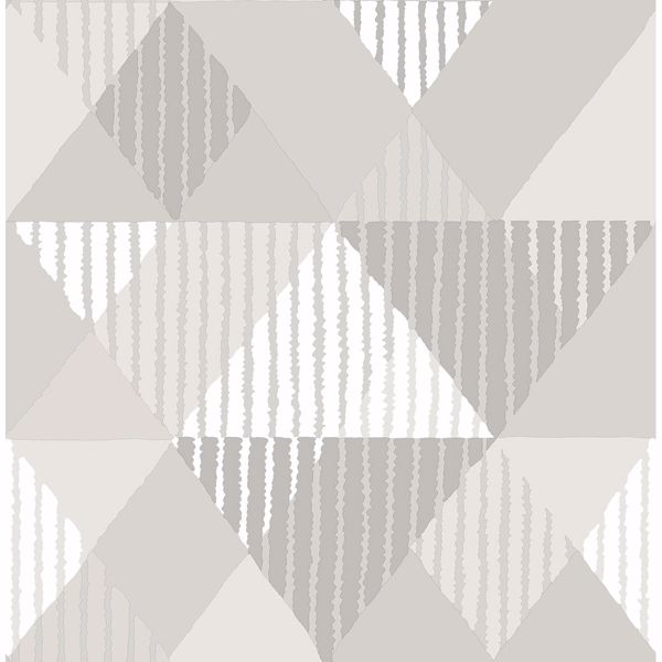a street prints Mod Peaks Platinum Wallpaper by Sarah Richardson