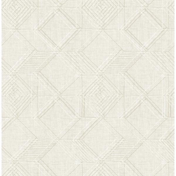 a street prints Moki Off-White Lattice Geometric Wallpaper