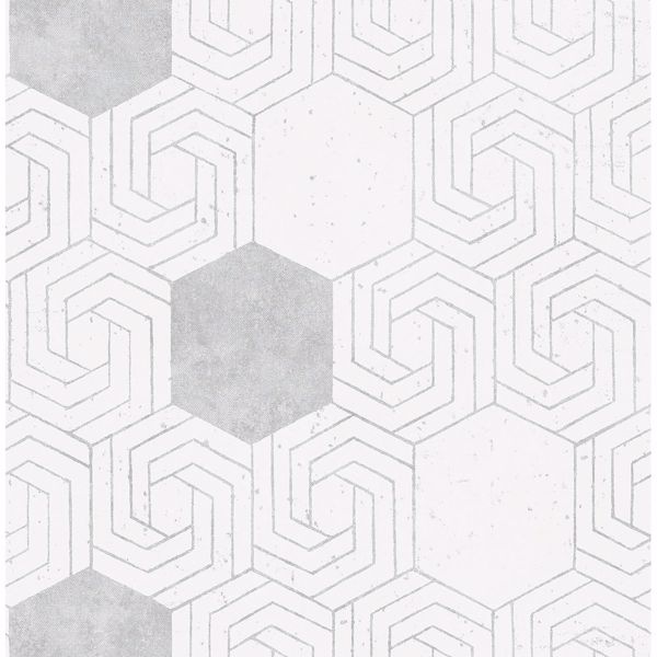 a street prints Momentum Off-White Geometric Wallpaper
