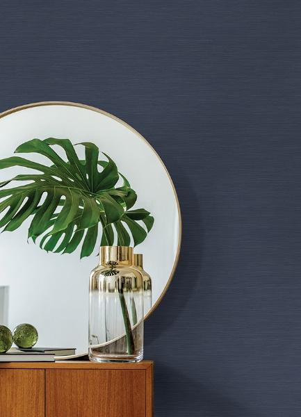 A Street Prints Moroccan Blue Sisal Texture Wallpaper