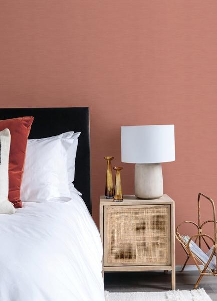 A Street Prints Moroccan Coral Sisal Texture Wallpaper