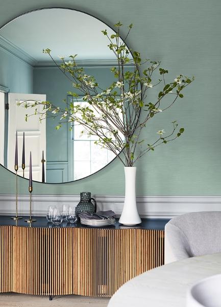 A Street Prints Moroccan Green Sisal Texture Wallpaper