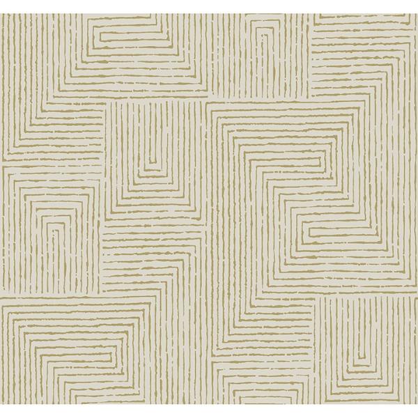 a street prints Mortenson Gold Geometric Wallpaper by Scott Living