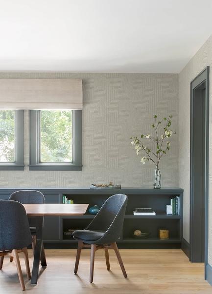 A Street Prints Mortenson Light Grey Geometric Wallpaper By Scott Living