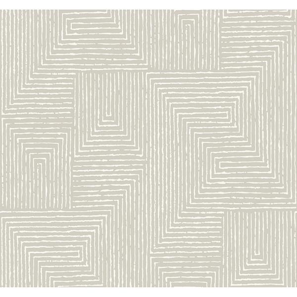 a street prints Mortenson Light Grey Geometric Wallpaper by Scott Living