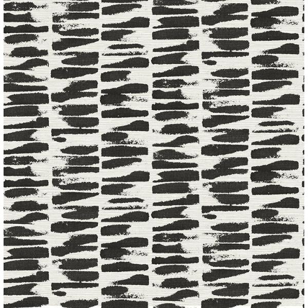 a street prints Myrtle Black Abstract Stripe Wallpaper