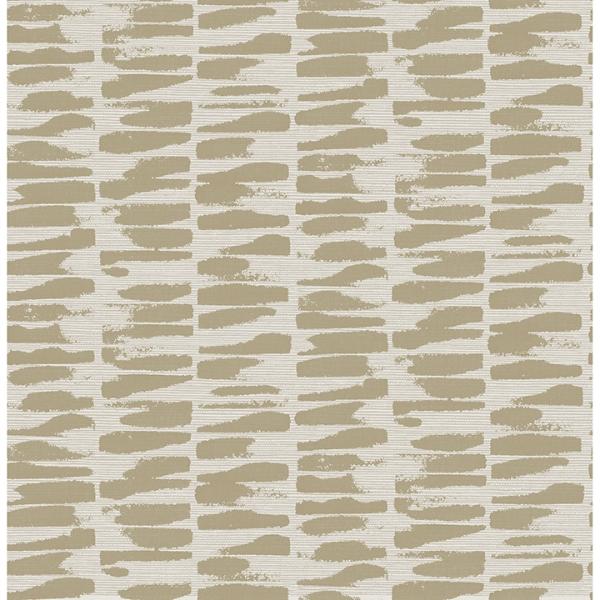 a street prints Myrtle Gold Abstract Stripe Wallpaper