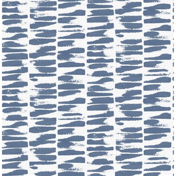 a street prints Myrtle Indigo Abstract Stripe Wallpaper