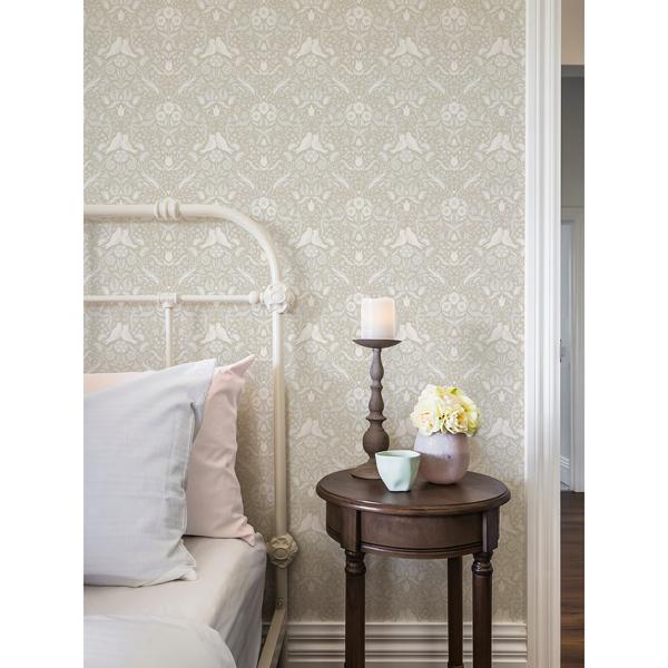 A Street Prints Niki Beige Country Kitsch Wallpaper
