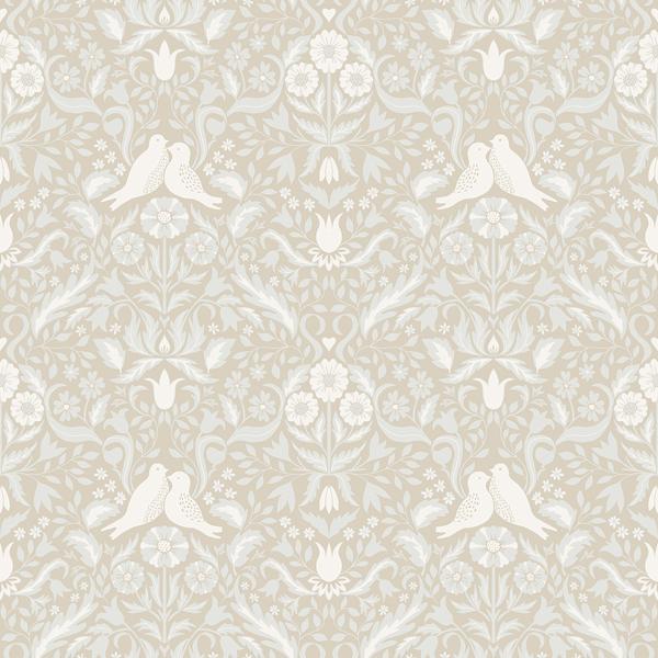 a street prints Niki Beige Country Kitsch Wallpaper