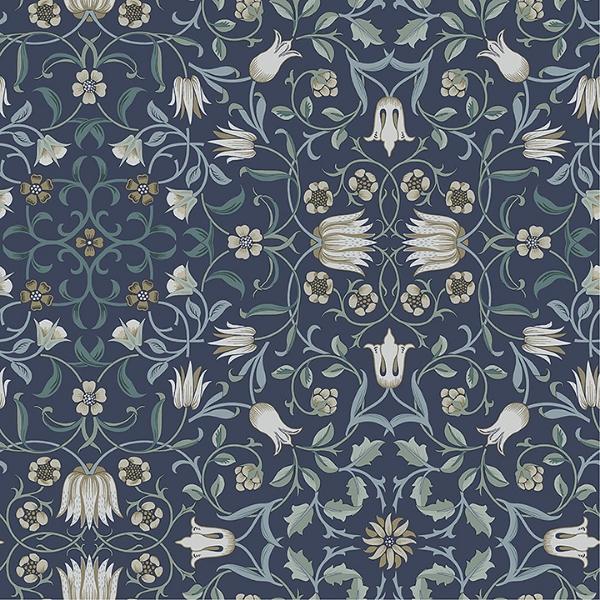 a street prints No 1 Holland Park Blue Floral Wallpaper