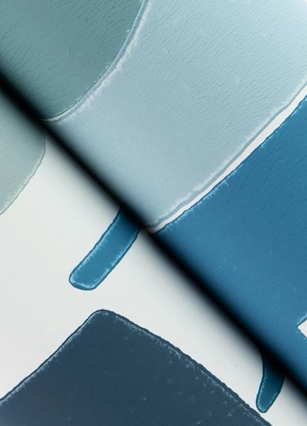 A Street Prints Odele Blue Geometric Archways Wallpaper