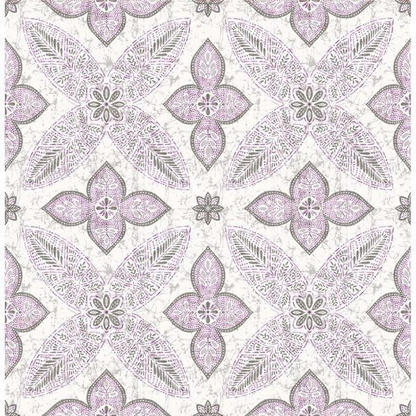 a street prints Off Beat Ethnic Violet Geometric Floral