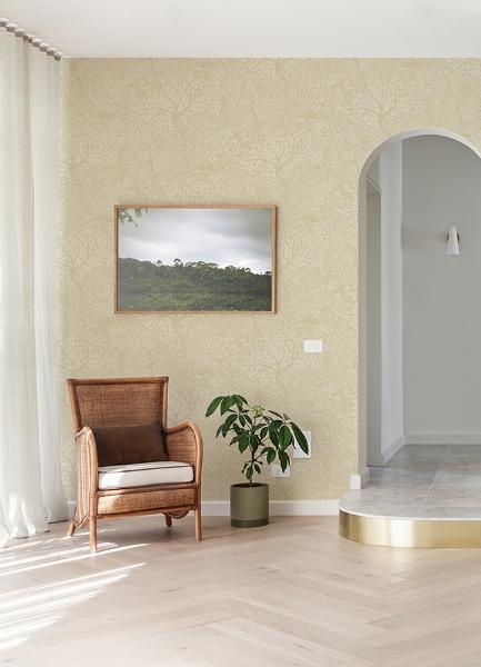 A Street Prints Olle Neutral Forest Sanctuary Wallpaper