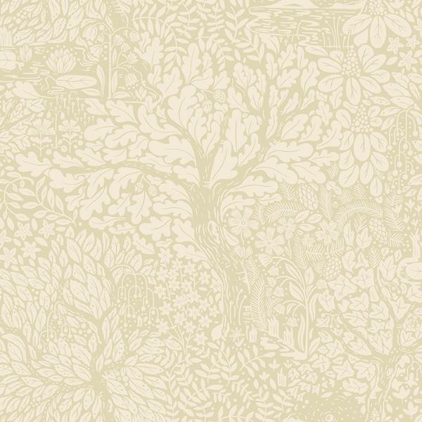 a street prints Olle Neutral Forest Sanctuary Wallpaper