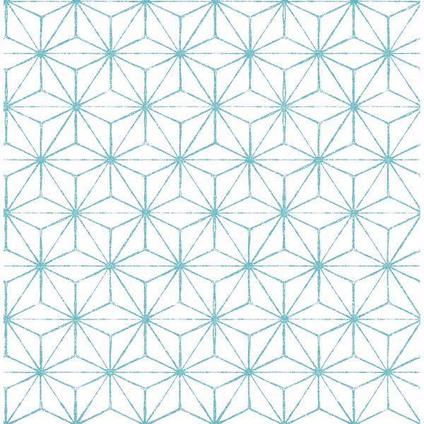 a street prints Orion Turquoise Geometric Wallpaper