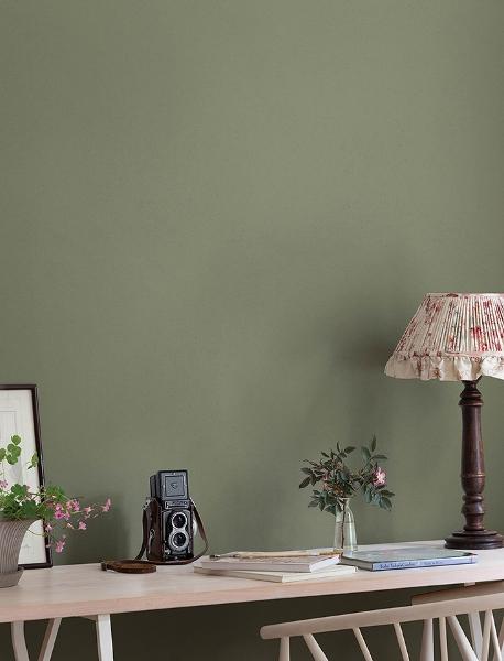 A Street Prints Parget Skog Olive Textured Wallpaper