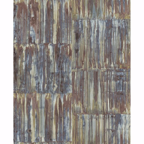 a street prints Patina Panels Multicolor Metal Wallpaper