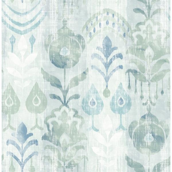 a street prints Pavord Green Floral Shibori Wallpaper