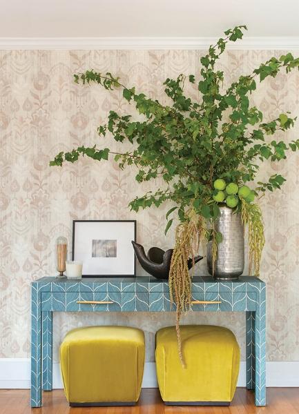 A Street Prints Pavord Pink Floral Shibori Wallpaper