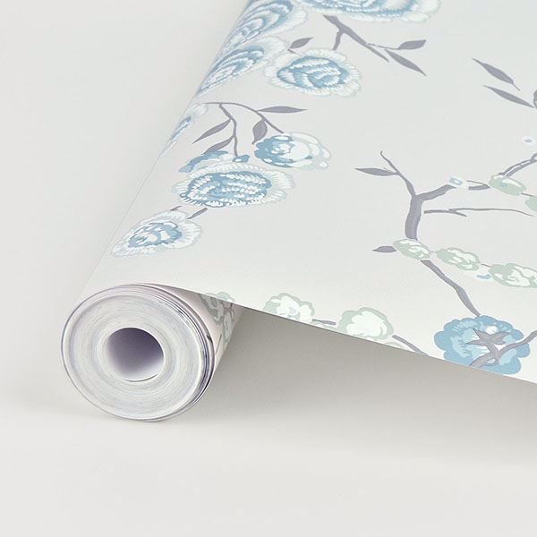A Street Prints Peony Tree Aqua Wallpaper By Sarah Richardson