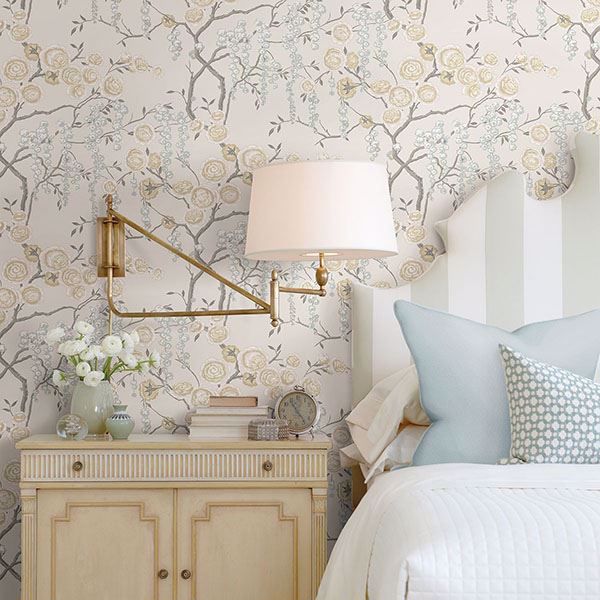 A Street Prints Peony Tree Citrine Wallpaper By Sarah Richardson