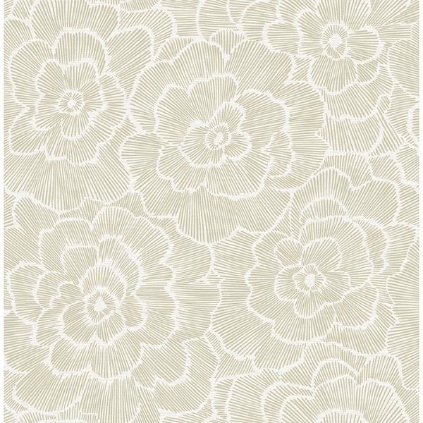 a street prints Periwinkle Stone Textured Floral Wallpaper