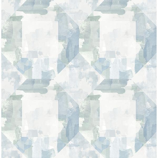 a street prints Perrin Blue Gem Geometric Wallpaper