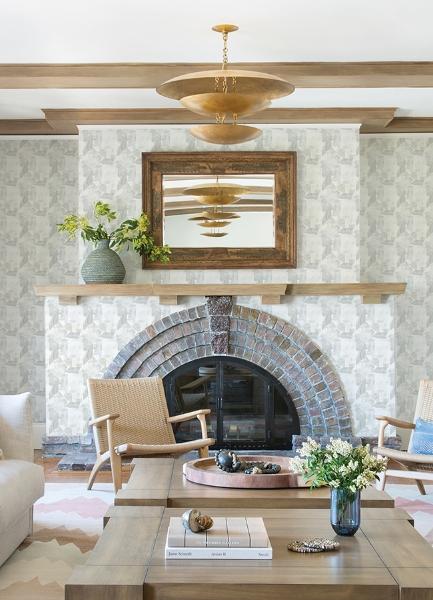 A Street Prints Perrin Light Grey Gem Geometric Wallpaper