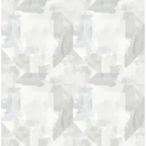 a street prints Perrin Light Grey Gem Geometric Wallpaper