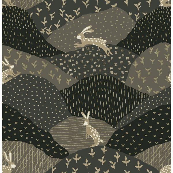 a street prints Peter Black Rabbit Fields Wallpaper