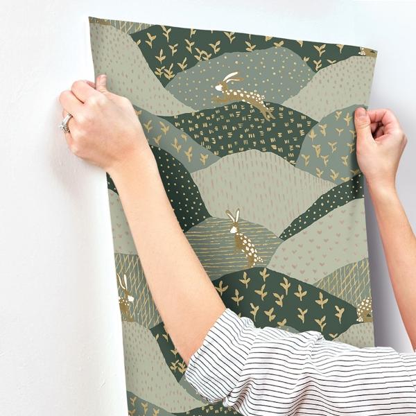 A Street Prints Peter Green Rabbit Fields Wallpaper