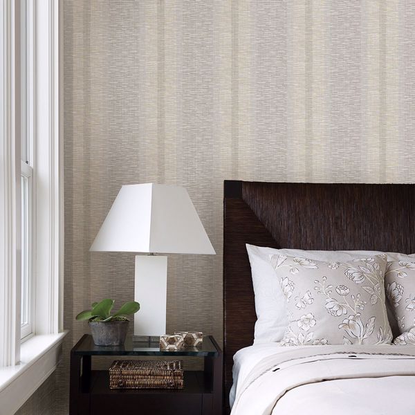 A Street Prints Pezula Beige Texture Stripe Wallpaper