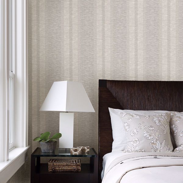 A Street Prints Pezula Bone Texture Stripe Wallpaper