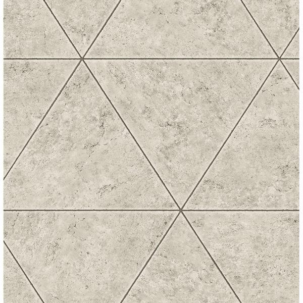 a street prints Polished Concrete Off-White Geometric Wallpaper