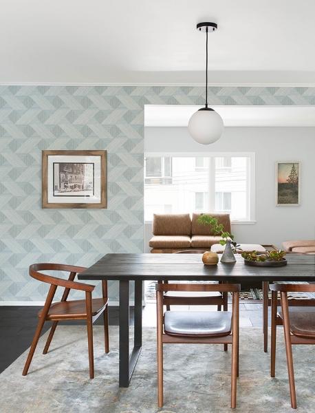 A Street Prints Presley Light Blue Tessellation Wallpaper