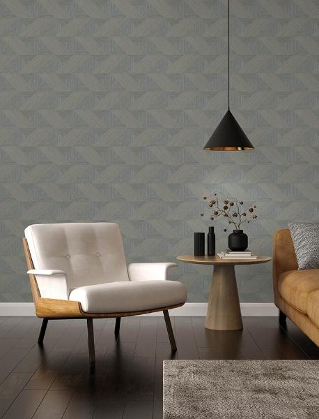 A Street Prints Presley Slate Tessellation Wallpaper