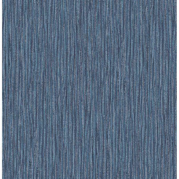 a street prints Raffia Thames Blue Faux Grasscloth Wallpaper