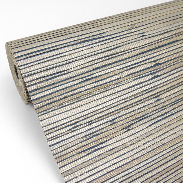 A Street Prints Ranong Champagne Grasscloth Wallpaper