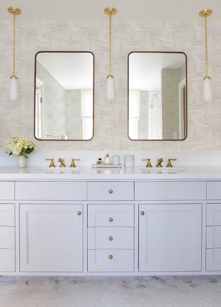 A Street Prints Reid Grey Woven Geometric Wallpaper