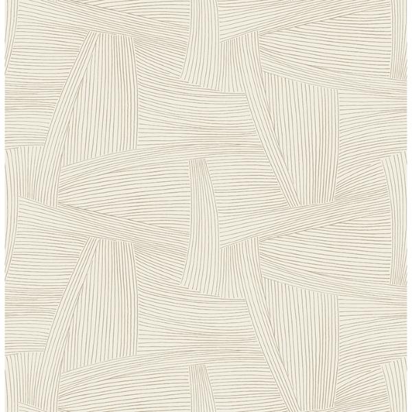 a street prints Reid Light Brown Woven Geometric Wallpaper