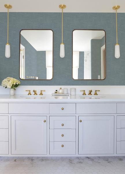 A Street Prints Reid Sky Blue Woven Geometric Wallpaper