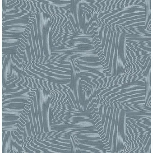 a street prints Reid Sky Blue Woven Geometric Wallpaper