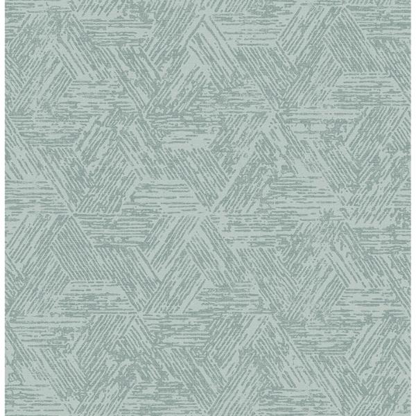 a street prints Retreat Denim Quilted Geometric Wallpaper