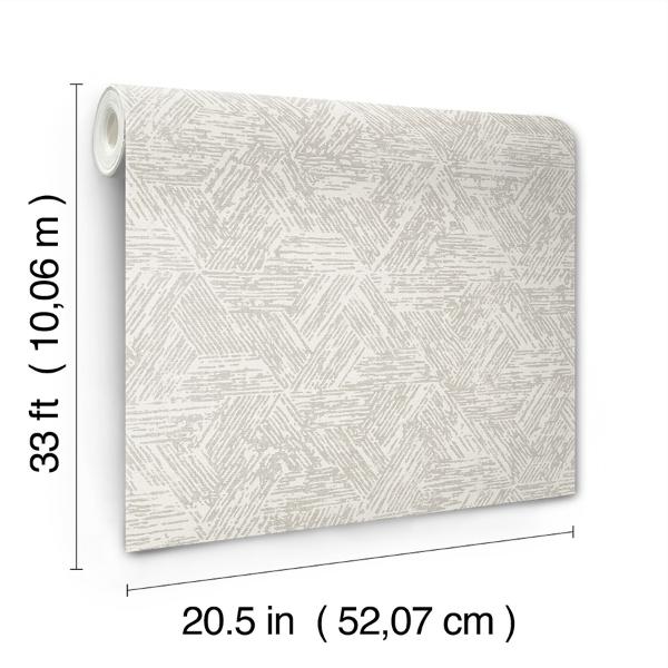 A Street Prints Retreat Grey Quilted Geometric Wallpaper